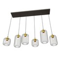 Vander 6 Sort/Gull pendellampe - Ø16 cm, E27, 230V, uten lyskilde
