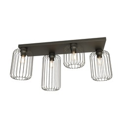 Taklamper Barn 4 Svart taklampe - Ø16 cm, E27, 230V, uten lyskilde