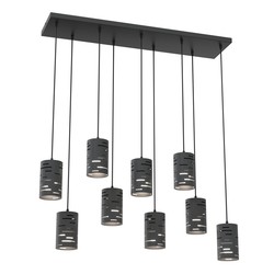 LED pendel Tank 9 Svart pendellampe - Ø10 cm, E27, 230V, uten lyskilde