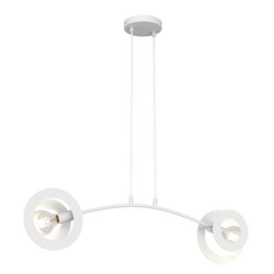 LED pendel Euforia 2 Hvit pendellampe - Ø20 cm, E27, 230V, uten lyskilde
