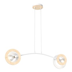 LED pendel Skiva 2 Hvit pendellampe - Ø20 cm, E27, 230V, uten lyskilde