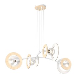 LED pendel Skiva 4 Hvit pendellampe - Ø20 cm, E27, 230V, uten lyskilde