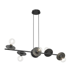 LED pendel Token 6 Sort pendellampe - E27, 230V, uten lyskilde