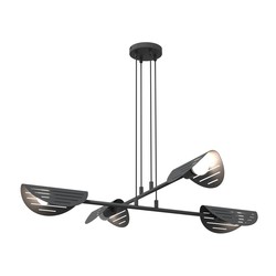 LED pendel Saber 4 Sort pendellampe - Ø26 cm, E27, 230V, uten lyskilde