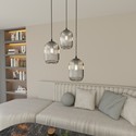 Verdi 3PREM Sort/Grafitt pendellampe - Ø15 cm, E27, 230V, uten lyskilde