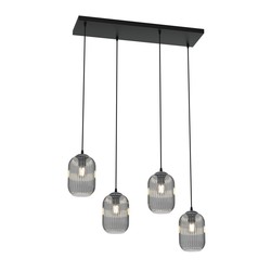 LED pendel Verdi 4 Sort/Grafitt pendellampe - Ø15 cm, E27, 230V, uten lyskilde