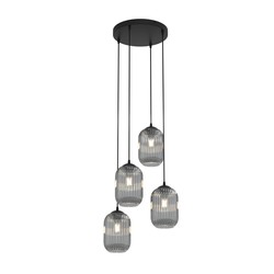 LED pendel Verdi 4PREM Svart/Grå pendellampe - Ø15 cm, E27, 230V, uten lyskilde
