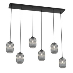 LED pendel Verdi 6 Sort/Grafitt pendellampe - Ø15 cm, E27, 230V, uten lyskilde