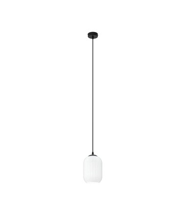 Verdi 1 Sort/Opal pendellampe - Ø15 cm, E27, 230V, uten lyskilde Verdi 1 Sort/Opal pendellampe - Ø15 cm, E27, 230V, uten lyskilde