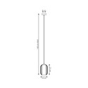 Verdi 1 Sort/Opal pendellampe - Ø15 cm, E27, 230V, uten lyskilde