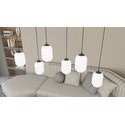 Verdi 4 Sort/Opal pendellampe - Ø15 cm, E27, 230V, uten lyskilde