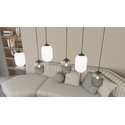 Verdi 6 Sort Mix pendellampe - Ø15 cm, E27, 230V, uten lyskilde