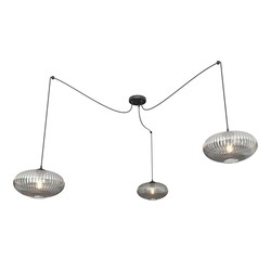 LED pendel Origo 3 Sort/Grafitt pendellampe - Ø30 cm, E27, 230V, uten lyskilde