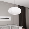 Coco 1 Sort/Opal pendellampe - Ø30 cm, E27, 230V, uten lyskilde
