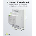 24V 60W DIN skinne strømforsyning - 24V DC, 2,5A