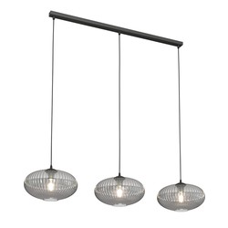 LED pendel Coco 3 Sort/Grafitt pendellampe - Ø30 cm, E27, 230V, uten lyskilde