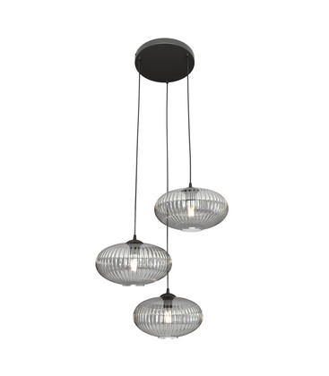 Coco 3 Sort Prem Grafitt pendellampe - Ø30 cm, E27, 230V, uten lyskilde Coco 3 Sort Prem Grafitt pendellampe - Ø30 cm, E27, 230V, uten lyskilde