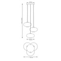 Coco 3 Sort Prem Grafitt pendellampe - Ø30 cm, E27, 230V, uten lyskilde