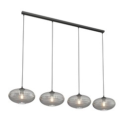 LED pendel Coco 4 Sort/Grafitt pendellampe - Ø30 cm, E27, 230V, uten lyskilde