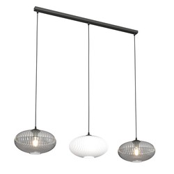 LED pendel Coco 3 Sort Mix pendellampe - Ø30 cm, E27, 230V, uten lyskilde