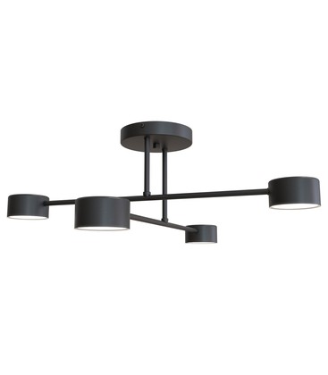 Halo 4 Sort taklampe - GX53, 230V, uten lyskilde Halo 4 Sort taklampe - GX53, 230V, uten lyskilde