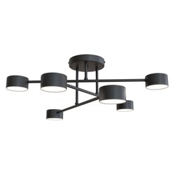 Taklamper Halo 6 Svart taklampe - GX53, 230V, uten lyskilde
