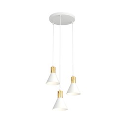 LED pendel Rosa 3 Hvit Prem pendellampe - Ø16 cm, E27, 230V, uten lyskilde