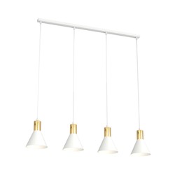 LED pendel Rosa 4 Hvit pendellampe - Ø16 cm, E27, 230V, uten lyskilde