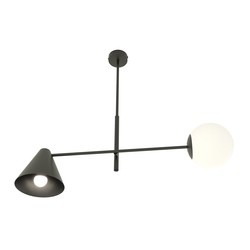 Lysekroner Hermes 2 Sort lysekrone - Ø15 cm, E14, 230V, uten lyskilde