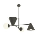Hermes 4 Sort lysekrone - Ø15 cm, E14, 230V, uten lyskilde