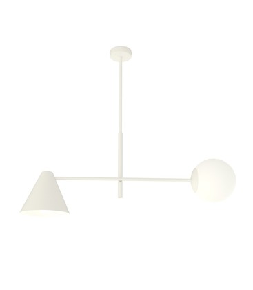 Hermes 2 Hvit lysekrone - Ø15 cm, E14, 230V, uten lyskilde