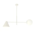 Hermes 2 Hvit lysekrone - Ø15 cm, E14, 230V, uten lyskilde