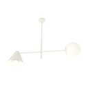 Hermes 2 Hvit lysekrone - Ø15 cm, E14, 230V, uten lyskilde
