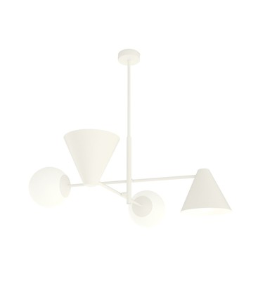 Hermes 4 Hvit lysekrone - Ø15 cm, E14, 230V, uten lyskilde Hermes 4 Hvit lysekrone - Ø15 cm, E14, 230V, uten lyskilde