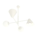 Hermes 4 Hvit lysekrone - Ø15 cm, E14, 230V, uten lyskilde