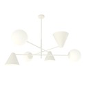 Hermes 6 Hvit lysekrone - Ø15 cm, E14, 230V, uten lyskilde