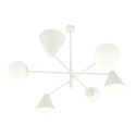Hermes 6 Hvit lysekrone - Ø15 cm, E14, 230V, uten lyskilde