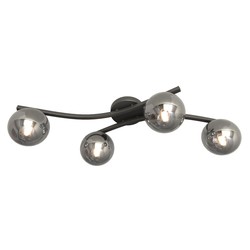 Taklamper Opus 4 Sort/Grafitt taklampe - Ø15 cm, E14, 230V, uten lyskilde.