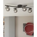 Opus 4 Sort/Grafitt taklampe - Ø15 cm, E14, 230V, uten lyskilde.
