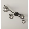Opus 4 Sort/Grafitt taklampe - Ø15 cm, E14, 230V, uten lyskilde.