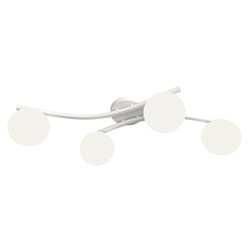 Taklamper Opus 4 Hvit/Opal taklampe - Ø15 cm, E14, 230V, uten lyskilde