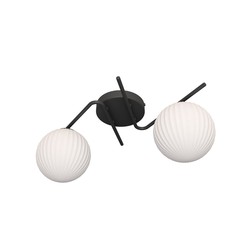 Taklamper Vespa 2 Sort/Opal taklampe - Ø15 cm, E14, 230V, uten lyskilde