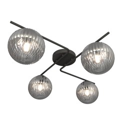Taklamper Vespa 4 Sort/Grafitt taklampe - Ø15 cm, E14, 230V, uten lyskilde