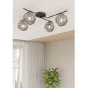 Vespa 4 Sort/Grafitt taklampe - Ø15 cm, E14, 230V, uten lyskilde