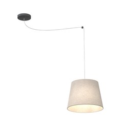 LED pendel Ascot 1 Beige pendellampe - Ø38 cm, E27, 230V, uten lyskilde