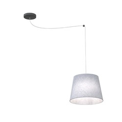LED pendel Ascot 1 Grå pendellampe - Ø38 cm, E27, 230V, uten lyskilde