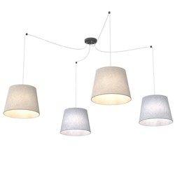LED pendel Ascot 4 Mix pendellampe - Ø38 cm, E27, 230V, uten lyskilde