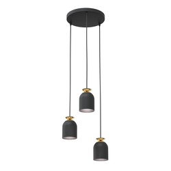 LED pendel Target 3 Sort Prem pendellampe - Ø11 cm, E27, 230V, uten lyskilde