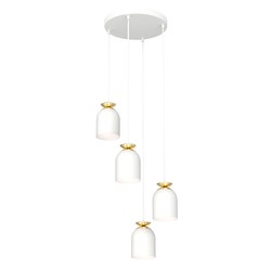 LED pendel Target 4 Hvit Prem pendellampe - Ø11 cm, E27, 230V, uten lyskilde