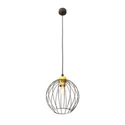 LED pendel Nando 1 Sort/Gull pendellampe - Ø24 cm, E27, 230V, uten lyskilde